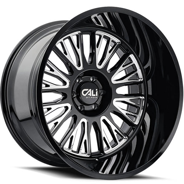 Cali Offroad Vertex 9116BM Gloss Black with Milled Spokes